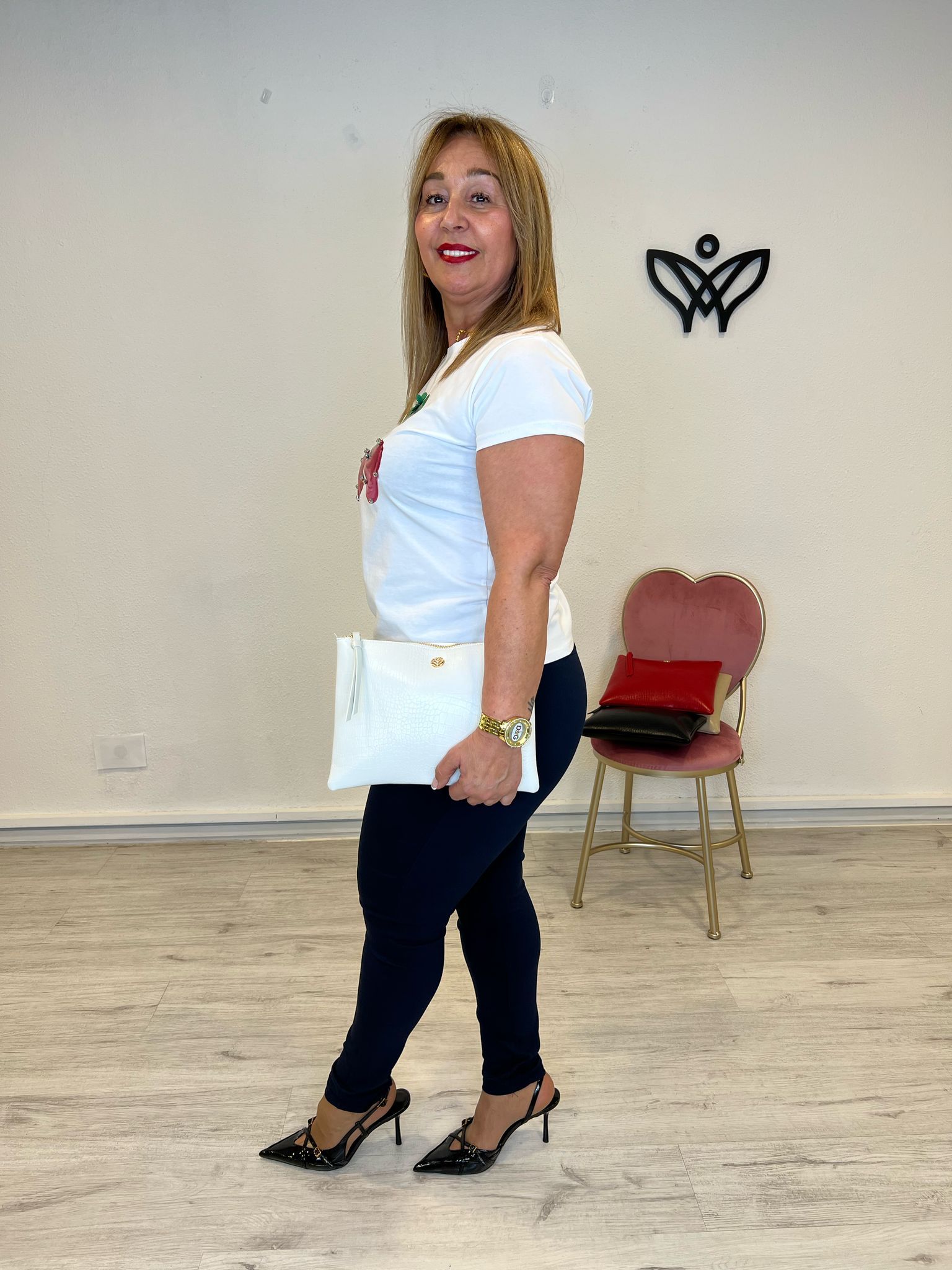 Bolso cartera cuadrada de mano y bandolera blanco