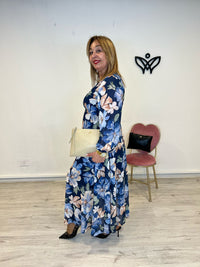 Bolso cartera de mano y bandolera polipiel beis