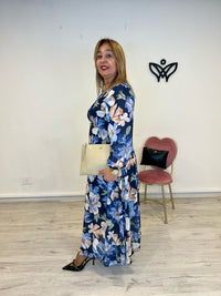 Bolso cartera de mano y bandolera polipiel beis