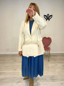 Bolso cuadrado bandolera beis