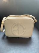 Bolso cuadrado bandolera beis