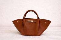 Bolso camel de piel