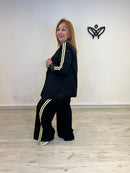 Traje negro deportivo con americana y pantalón
