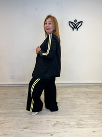 Traje negro deportivo con americana y pantalón