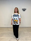 Camiseta blanca Pato Donald oversize talla curvy