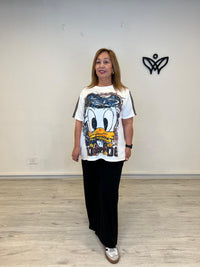 Camiseta blanca Pato Donald oversize talla curvy