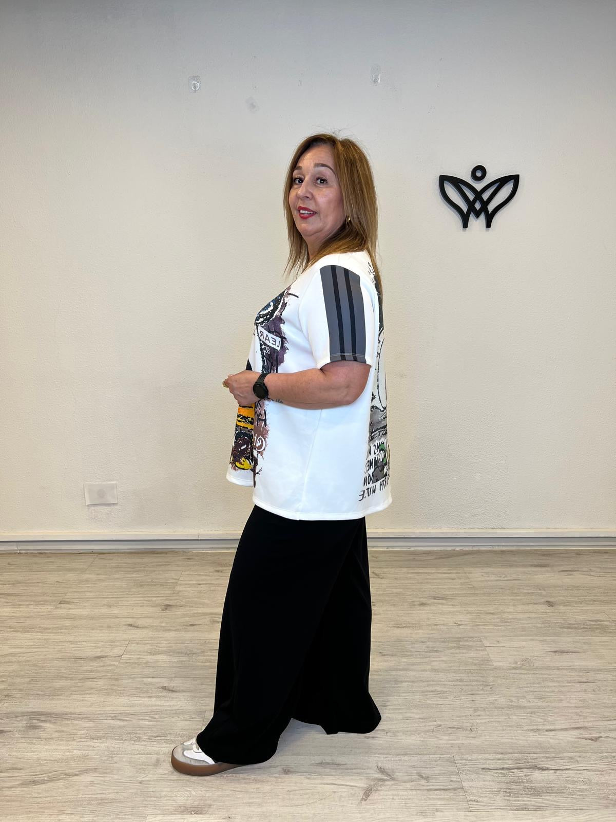 Camiseta blanca Pato Donald oversize talla curvy