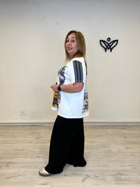 Camiseta blanca Pato Donald oversize talla curvy