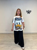 Camiseta blanca Pato Donald oversize talla curvy