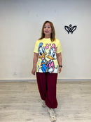 Camiseta amarilla Pato Donald oversize talla curvy