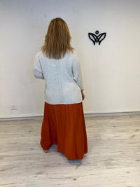 Chaqueta de punto ligera de verano en beis