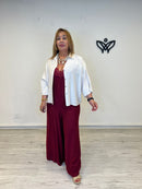 Camisa de lino beige oversize